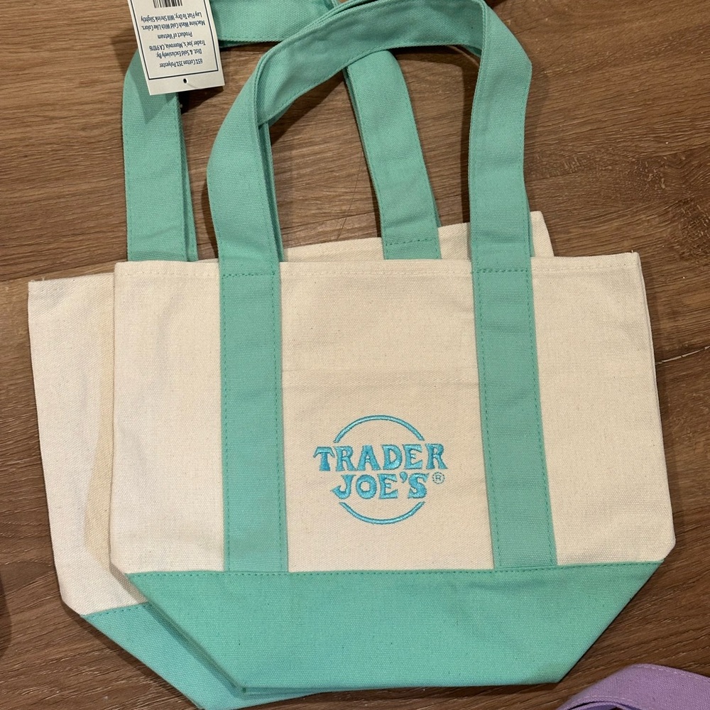 Trader Joe’s mini Canvas Tote Bag - Green